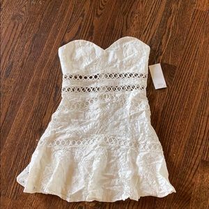 Strapless White Dress